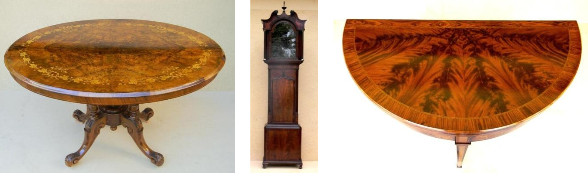 french polished table